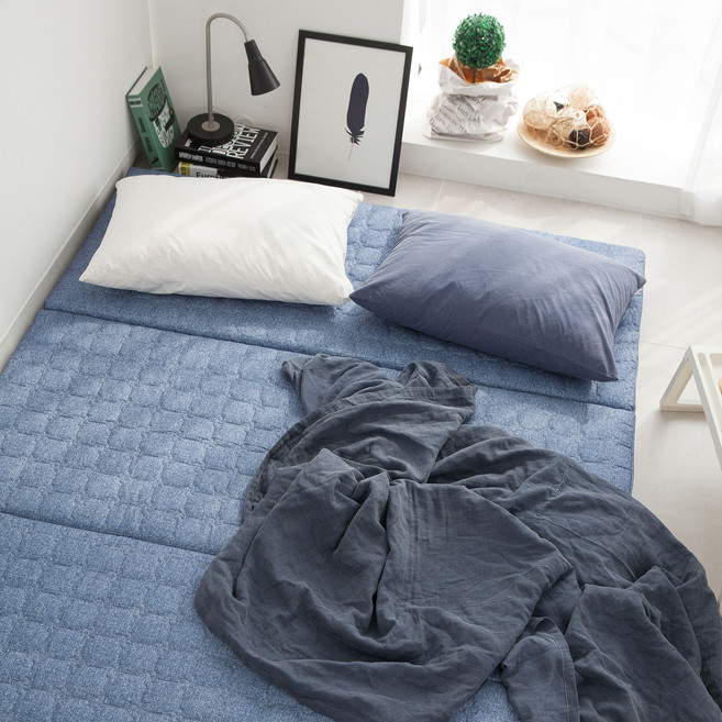 뜨란채 업그레이드 3단접이식 압축요 누빔매트