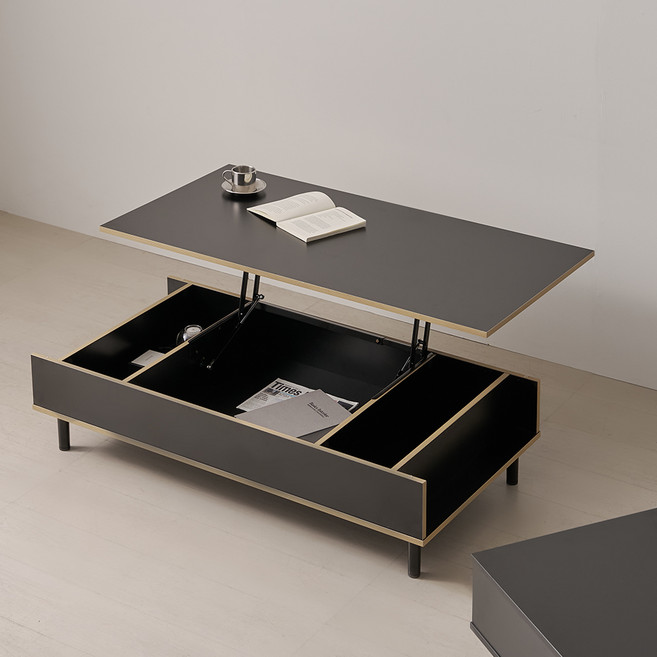 웰퍼니쳐 업네스 리프트업 테이블 1000 방문설치, 블랙 리프