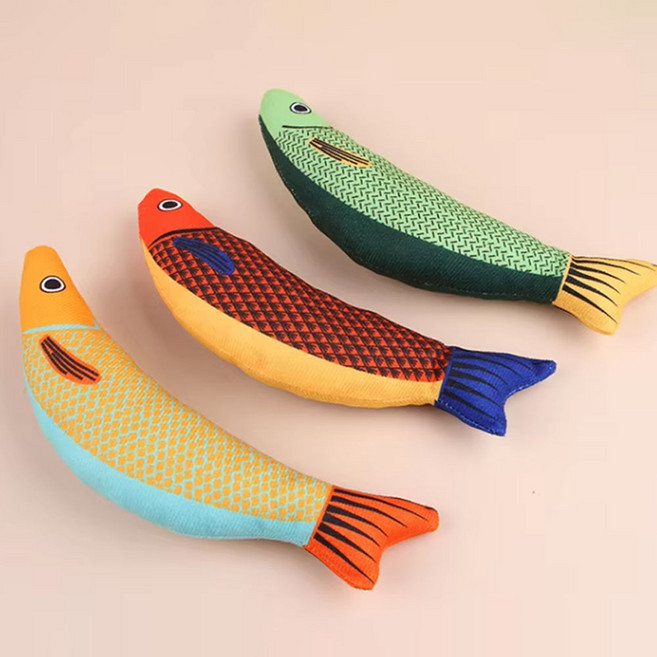 딩동펫 통통 피쉬 캣닢 인형 3P, B세트, 1세트