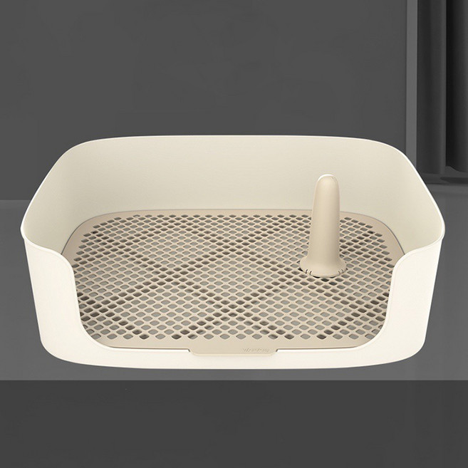 파스텔펫 강아지 튐방지 사각 배변판 FREE, 화이트, 1개