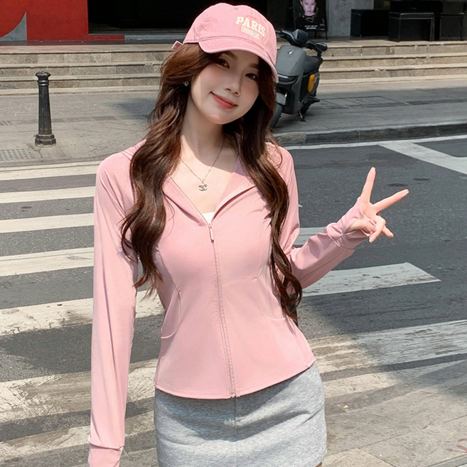 여신 여성용 런닝 요가 피트니스 캐주얼 슬림핏 포켓 후드 집업 자켓 YFH82