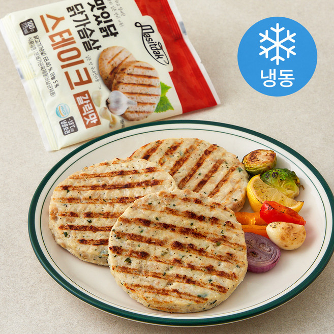 맛있닭 닭가슴살 스테이크 갈릭, 100g, 10개, 1개입