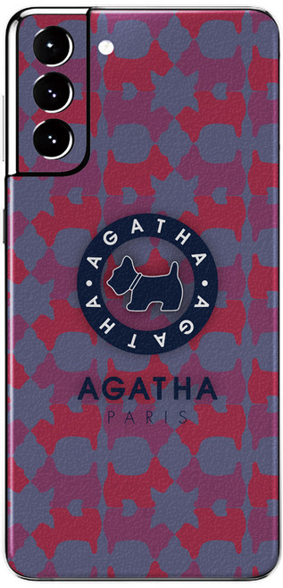 아가타 레더 프로텍티브 휴대폰 케이스 AGATHA-09, 1개