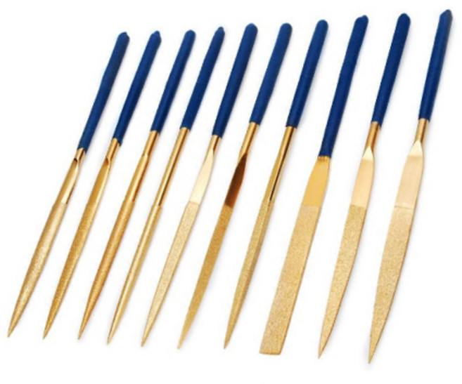 O-ON 鍍鈦銼刀10件組 5 x 180 mm, 1套