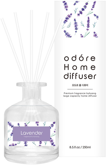 오도르 홈 디퓨저, 라벤더, 250ml, 1개