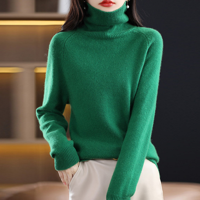 POPLARNC 女款落肩拉克蘭高領針織衫 P25WKN092905