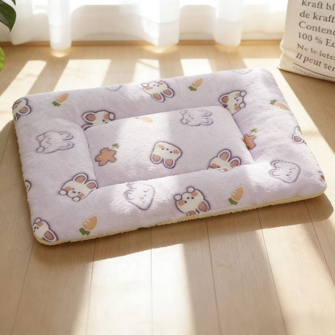 허니버블 반려동물 캐릭터 포근한 양면 방석 매트, 8, 1개