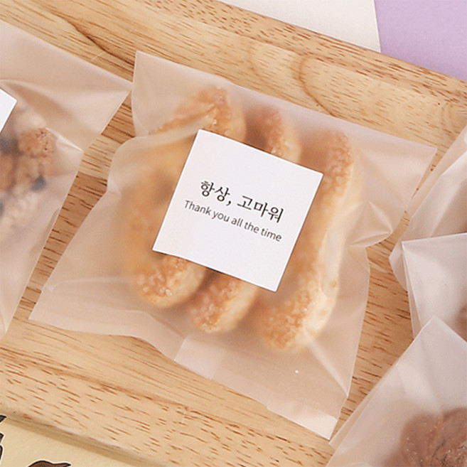 중앙패키지 OPP 쿠키 봉투 반투명 10 x 12 cm, 100개입, 1개