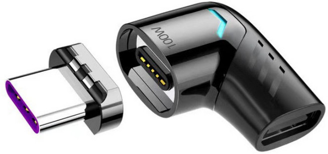 셀인스텍 고속충전 데이터 전송 PD 마그네틱 타입C 젠더 100W