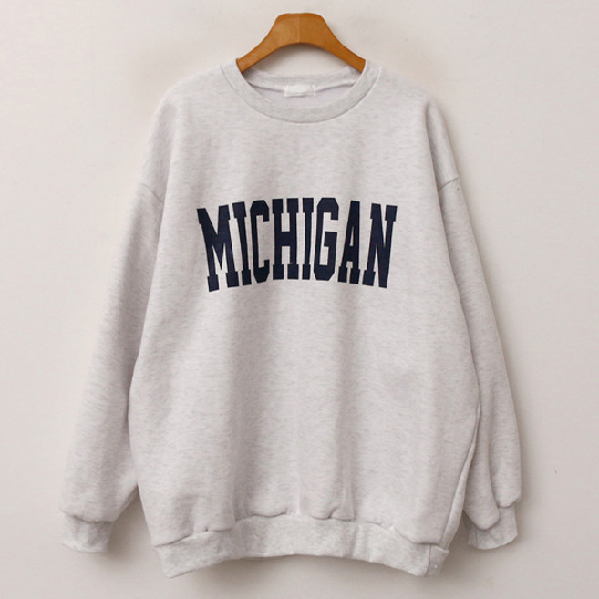 엔비룩 미시간양 기모 맨투맨