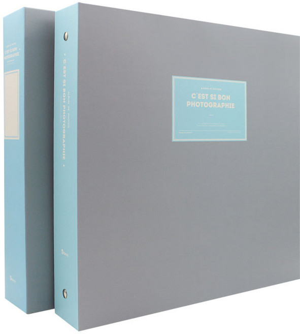 작은사진관 그랑데 대형 바인더 앨범, 그레이, 50매