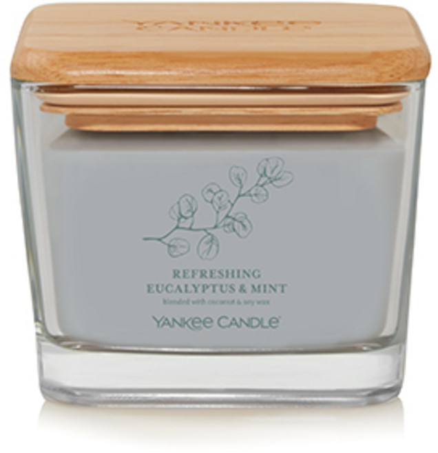 양키캔들 웰리빙 캔들 M, 리프레싱 유칼립투스 앤 민트, 318g, 1개