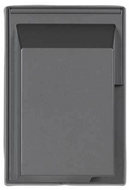 틸인스 방우형 2구 콘센트 다크그레이, 1개