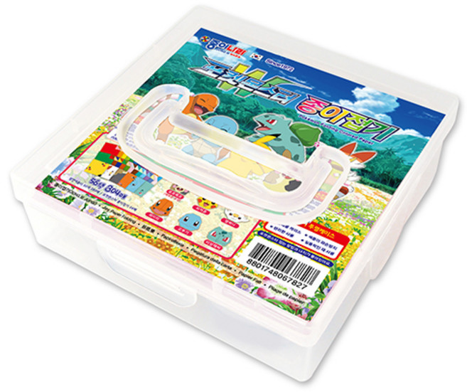 종이나라 포켓몬스터 양면색종이 280p + 종이접기 24p + 케이스 세트, 56색, 1세트