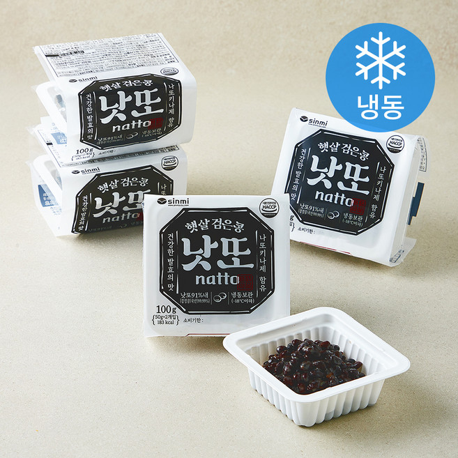 신미 햇살 검은콩 낫또 (냉동), 50g, 1개, 8개입