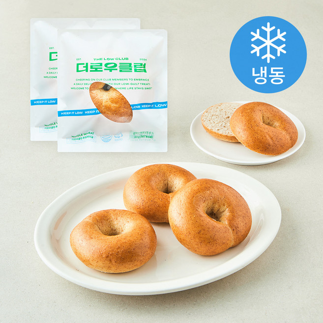 더로우클럽 통밀베이글 (냉동), 60g, 6개