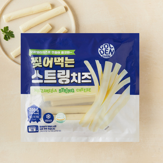 골든팜 찢어먹는 스트링치즈, 20g, 1개, 10개입