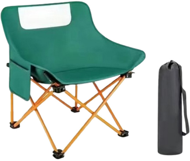 틴코 가벼운 야외용 캠핑 접이식 의자, 그린, 1개