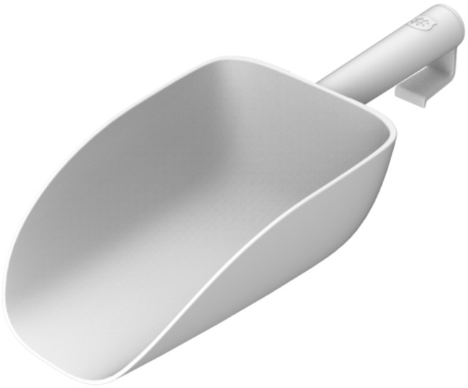 캣츠태그 전체갈이 모래삽 고무줄형, 화이트, 1개