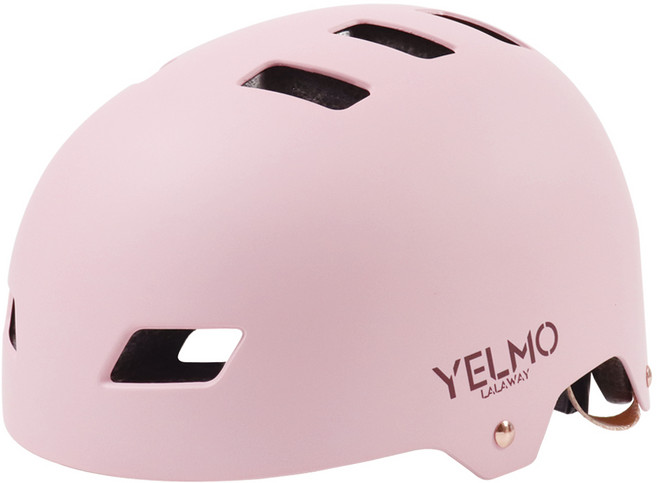 라라웨이 옐모 헬멧 + 파우치 세트, 로즈핑크, 1개