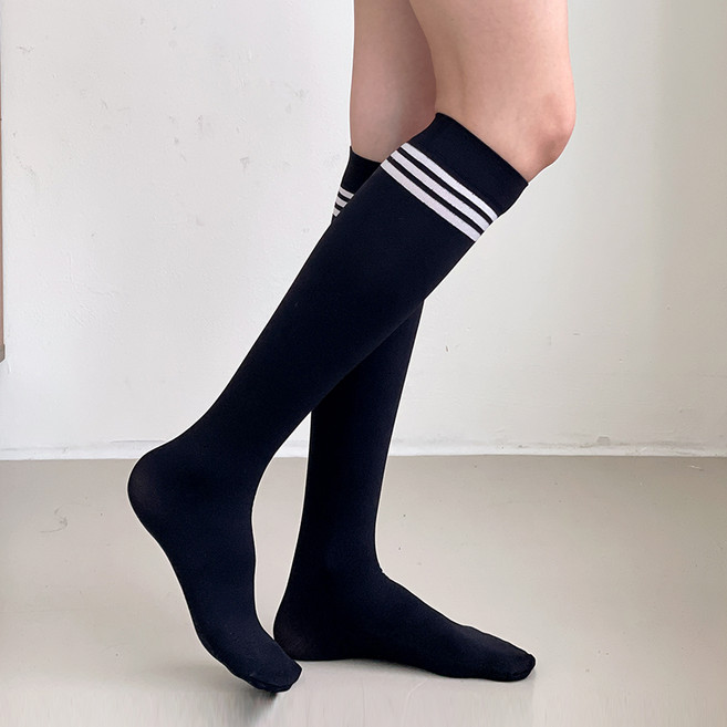 도나티 여성용 런닝 헬스 필라테스 골프 하이텐션 압박 니삭스