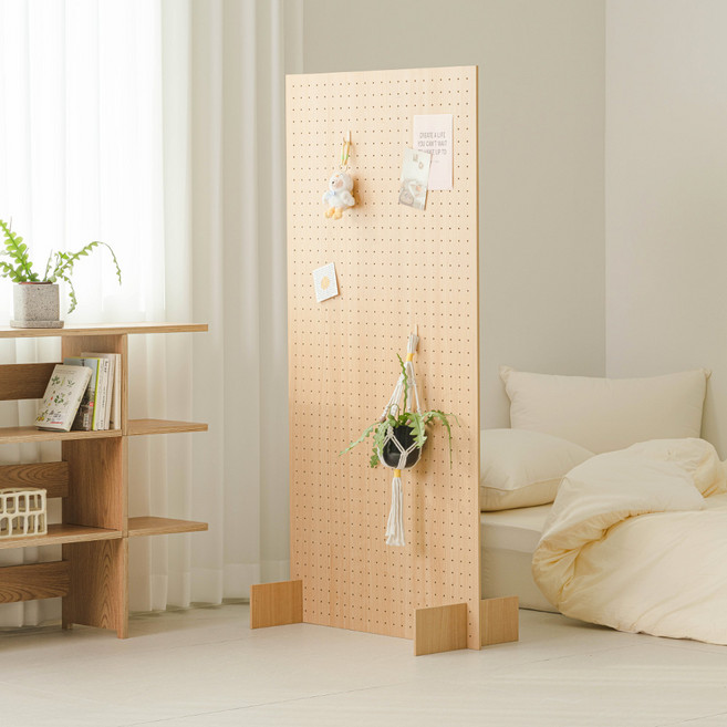 우드레이 슬릿 노프레임 타공 파티션 1200, 메이플