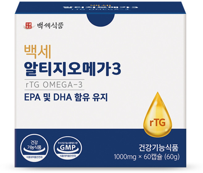 백세식품 알티지 오메가3 60g, 60정, 1개
