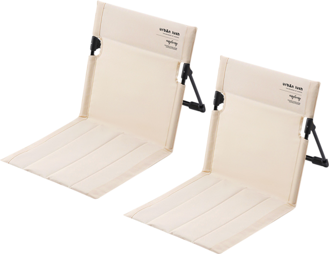 urbAn lush 折疊露營和室椅, 象牙色, 2個