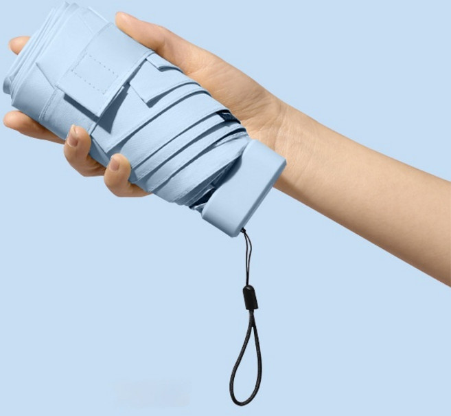 켈본 물젖음방지 휴대용 자외선방지 원터치 자동 초미니 접이식 6단 우산