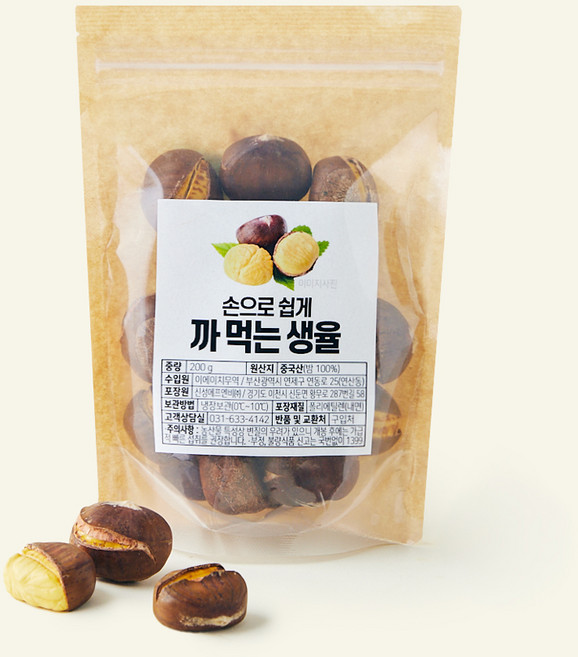 오볶집 까먹는 생율, 1개, 200g