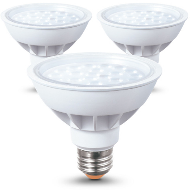 씨티오 LED PAR30 집중형 15W, 전구색, 3개