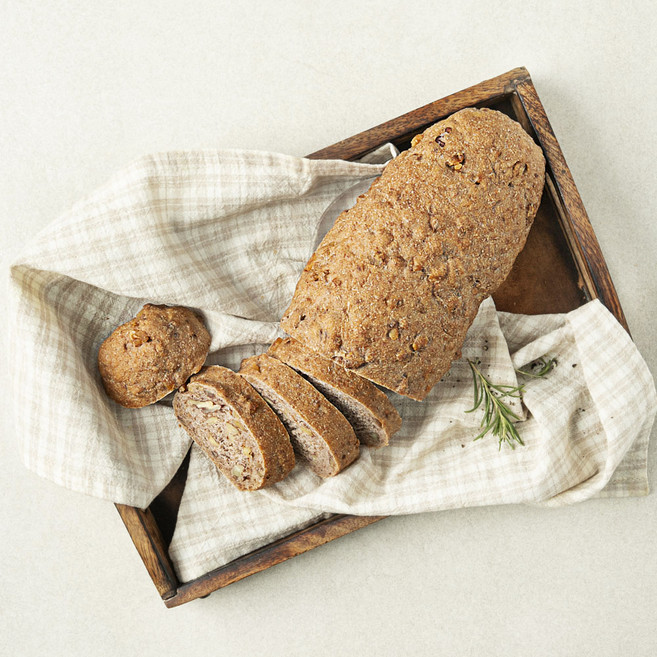 브로드카세 발효종 저당 피칸 호밀통밀 깜바뉴, 360g, 1개, 1개입