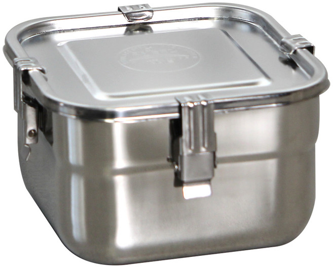 리빙글로리 스텐리스 찬통 정사각, 1개, 820ml