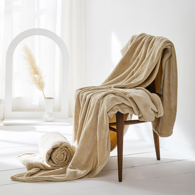 라뽐므 퍼지 극세사 담요