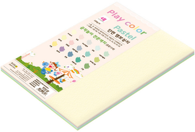 paperculture Play Color 粉彩混合色紙 180g 4開 50張, 1套, 15色