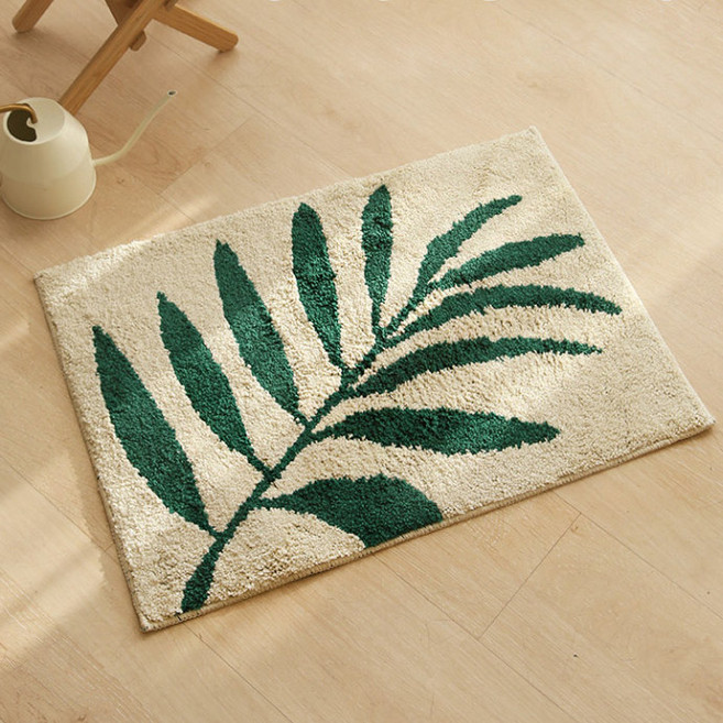 진심디자인 소프트 감성 일러스트 발매트, 07 네츄럴 나뭇잎