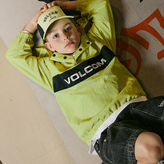 볼컴키즈 아동용 볼컴 플랩 아노락 후드티 VJCCHDE15032