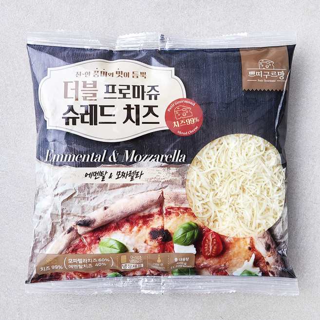 쁘띠구르망 더블 프로마쥬 슈레드 치즈, 400g, 1개입, 1개