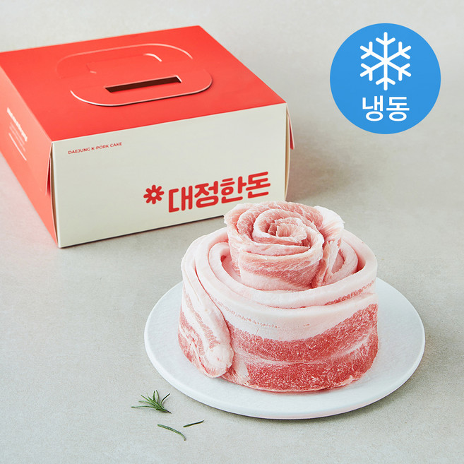 대정한돈 삼겹 항정 꽃 케이크 (냉동), 1개, 700g