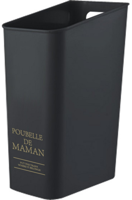 달팽이리빙 푸벨드마망 오픈 휴지통 15L, 블랙