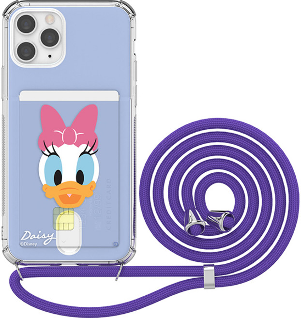 디즈니 페이스 투명방탄 카드 목걸이 케이스