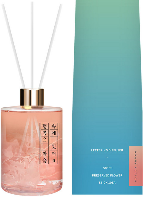 플렌느 레터링 디퓨저, 다우니코튼, 500ml, 1개