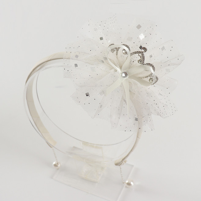 파티 공주 진주 귀걸이 머리띠