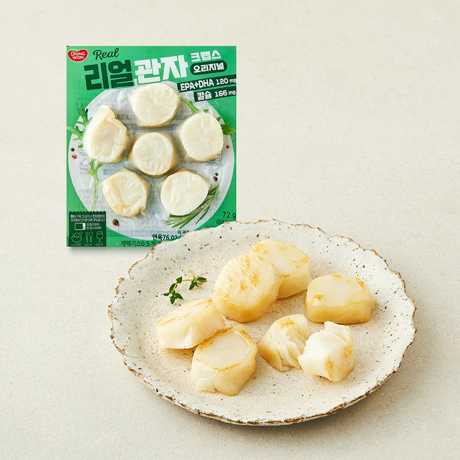 동원에프앤비 리얼 관자 크랩스 오리지널, 1개, 72g