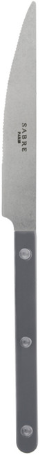 사브르 비스트로 빈티지 솔리드 디너 나이프, 다크그레이, 1개