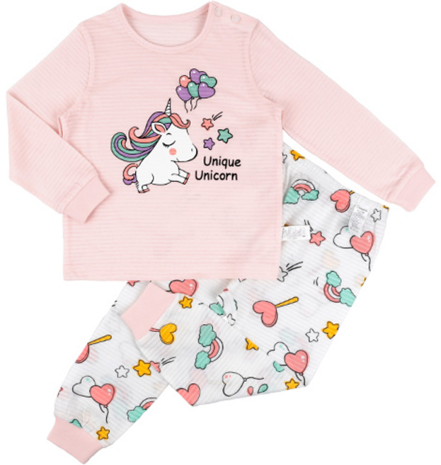 메이키즈 여아용 유니콘 판타지 9부 쟈가드 실내복 상하의 세트