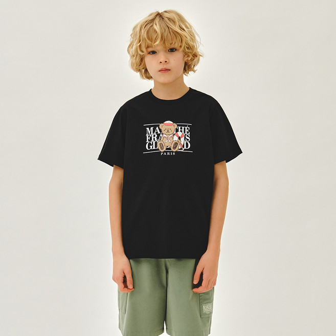 MaritheFrancoisGirbaud 兒童 MARIN BEAR CLASSIC LOGO T恤
