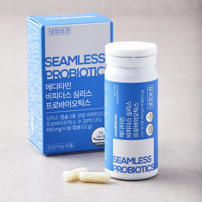 메디타민 비피더스 심리스 프로바이오틱스 12g, 30정, 1개 - 쿠팡