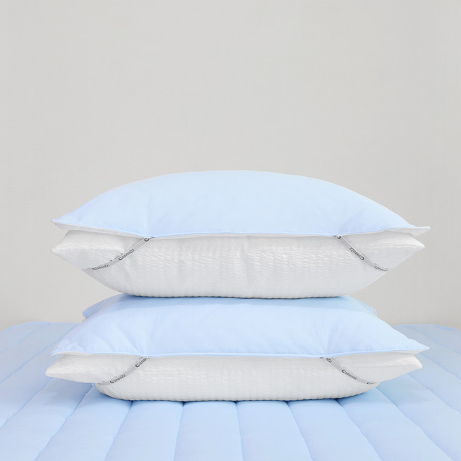 스누즈 쿨맥스 휴비스 듀라론 여름 냉감 밴딩 덧 베개커버