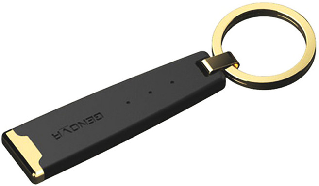 GENOVA 白金鑰匙圈 金色, 1個, 金黃色